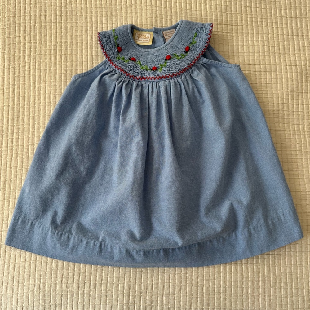 Blue Smocked Dress